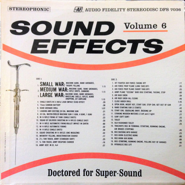 No Artist : Sound Effects Vol. 6 (LP)
