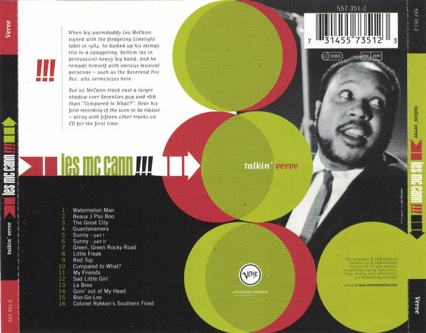 Les McCann : Talkin' Verve (CD, Comp)