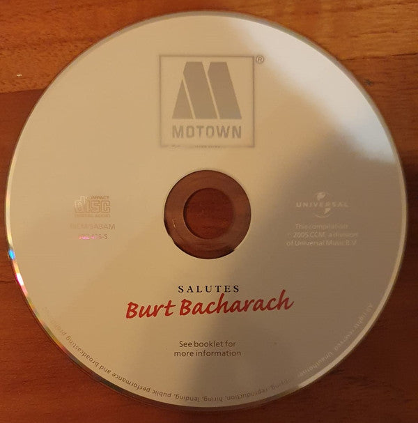 Various : Motown Salutes Burt Bacharach (CD, Comp)