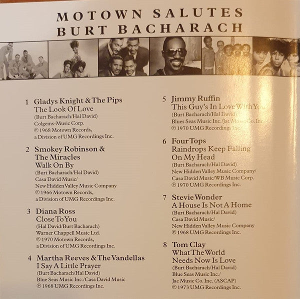 Various : Motown Salutes Burt Bacharach (CD, Comp)