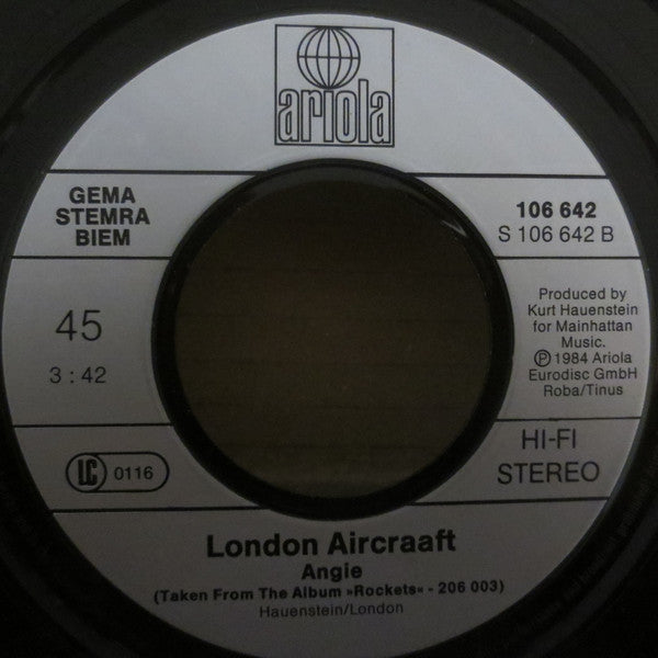 London Aircraaft : Rocket In My Pocket / Angie (7", Single)