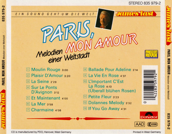 James Last : Paris, Mon Amour (CD, Comp)