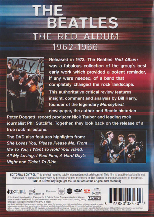 The Beatles : The Red Album 1962-1966 (DVD-V, Unofficial)