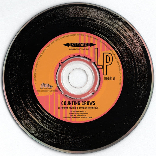 Counting Crows : Saturday Nights & Sunday Mornings (CD, Album, Dig)