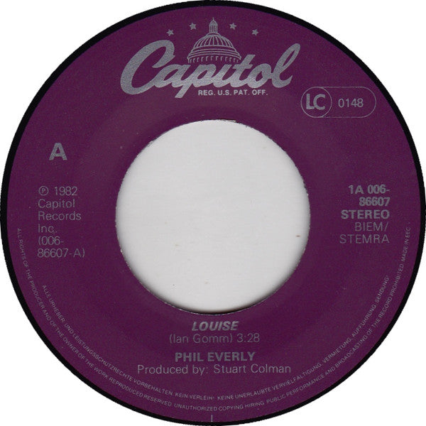 Phil Everly : Louise (7", Single)