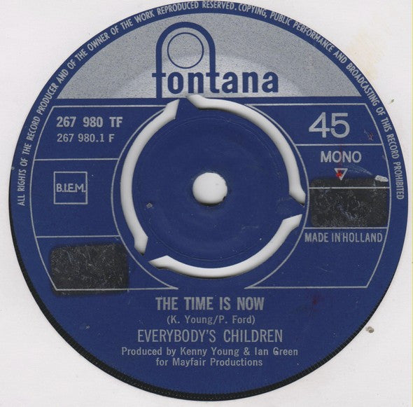 Everybody's Children : The Time Is Now / Abide With Me (7", Single, Mono)