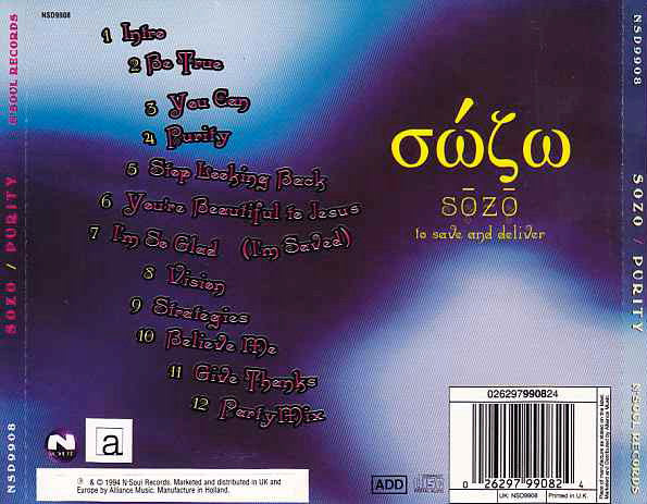 Sozo : Purity (CD, Album)