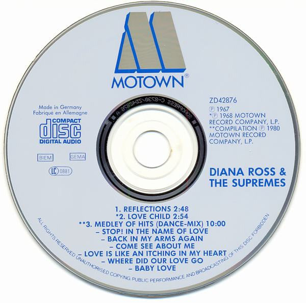 The Supremes : Reflections (CD, Maxi)