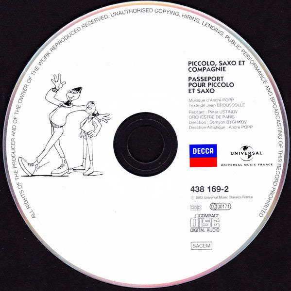 Peter Ustinov, Orchestre De Paris, Semyon Bychkov : Piccolo Saxo Ou la Petite Histoire D'un Grand Orchestre  (CD, Album, Comp)
