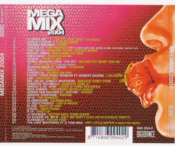 Various : Megamix 2004 (CD, Mixed)