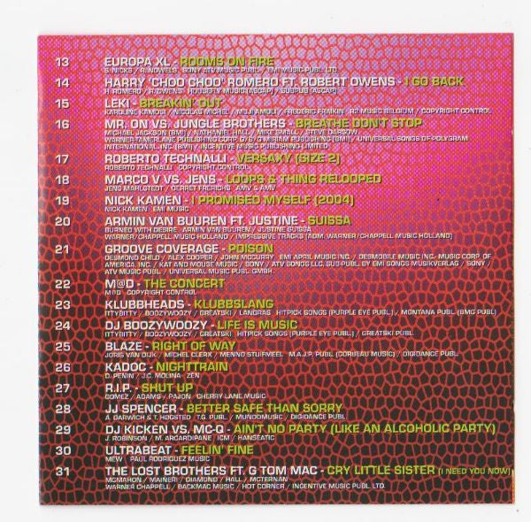 Various : Megamix 2004 (CD, Mixed)