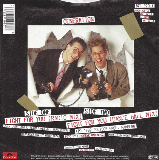 Generation (6) : Fight For You (7", Single)