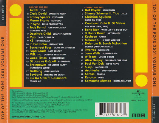 Various : Top Of The Pops 2001 Volume One (2xCD, Comp)