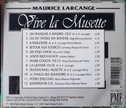 Maurice Larcange : Vive La Musette (CD, Album)