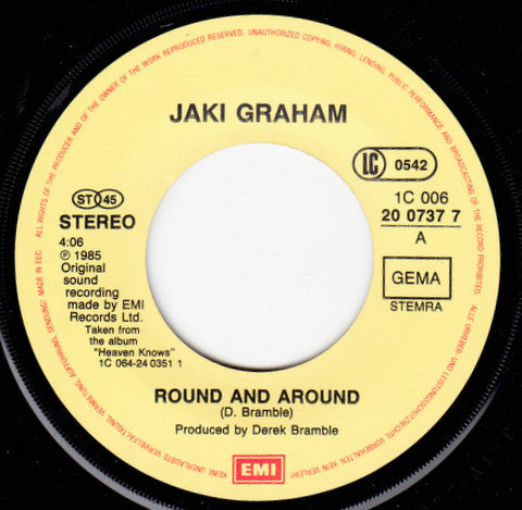 Jaki Graham : Round And Around (7", Single)