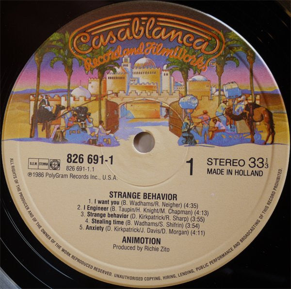 Animotion : Strange Behavior (LP, Album)