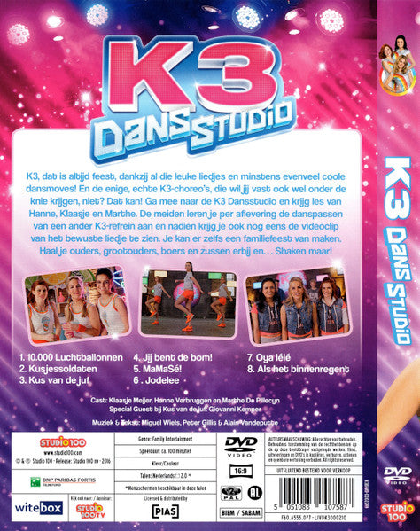 K3 : Dans Studio (DVD-V, PAL)