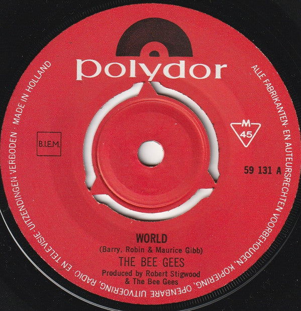 Bee Gees : World (7", Single, Mono)