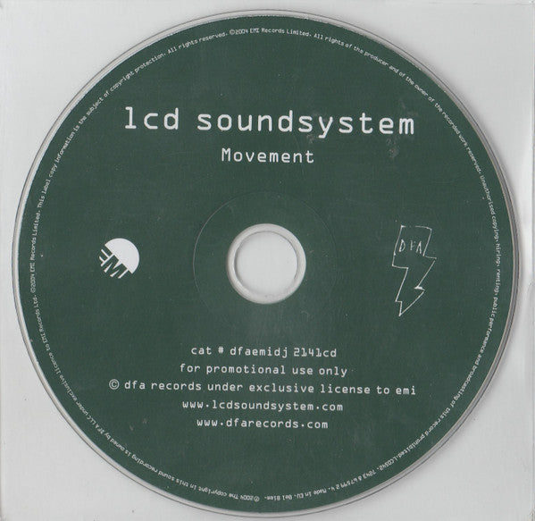 LCD Soundsystem : Movement (CD, Single, Promo)