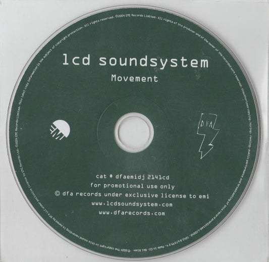 LCD Soundsystem : Movement (CD, Single, Promo)