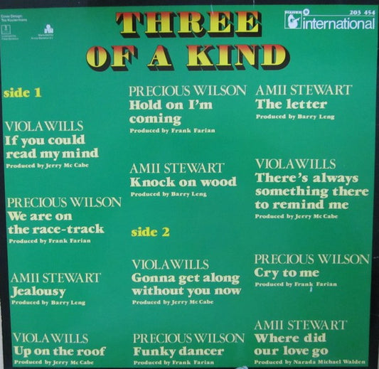 Amii Stewart / Viola Wills / Precious Wilson : Three Of A Kind (LP, Comp)