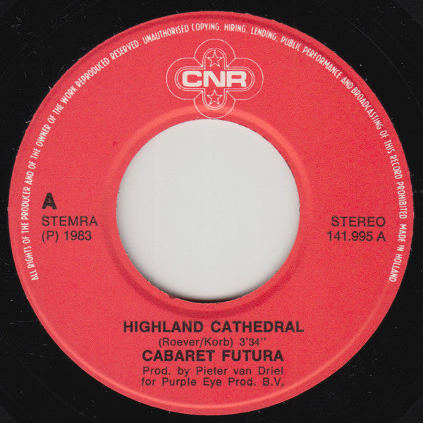 Cabaret Futura : Highland Cathedral / Cricket (7", Single)
