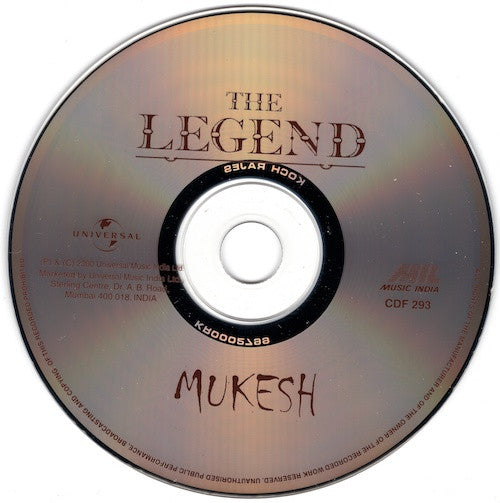 Mukesh : The Legend (CD)