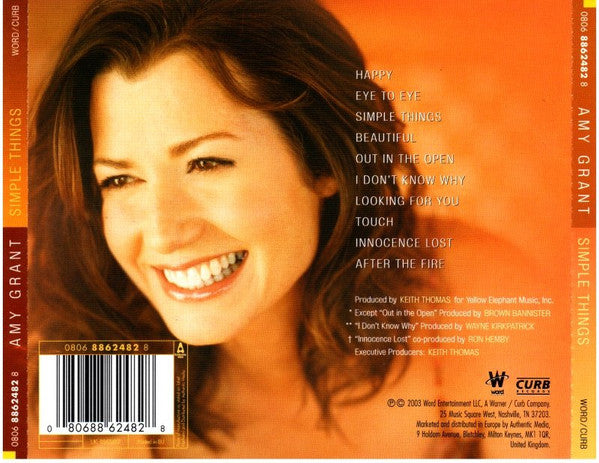 Amy Grant : Simple Things (CD, Album)