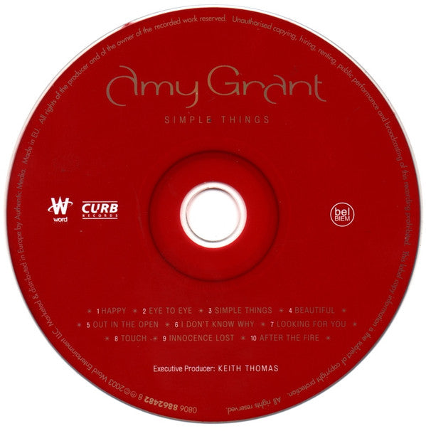 Amy Grant : Simple Things (CD, Album)