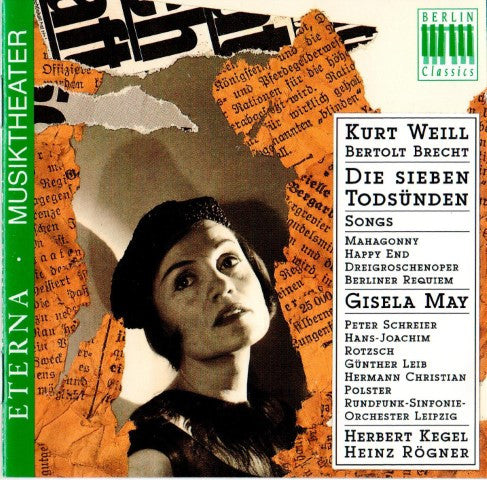 Kurt Weill, Bertolt Brecht, Gisela May, Herbert Kegel, Heinz Rögner : Die Sieben Todsünden / Songs (CD, Comp, RE)