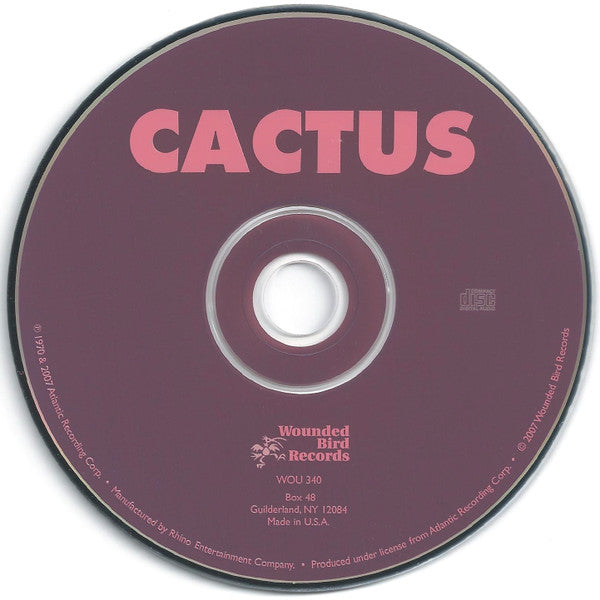 Cactus (3) : Cactus (CD, Album, RE)