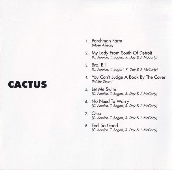 Cactus (3) : Cactus (CD, Album, RE)