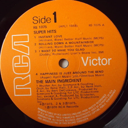 The Main Ingredient : Super Hits (LP, Comp)