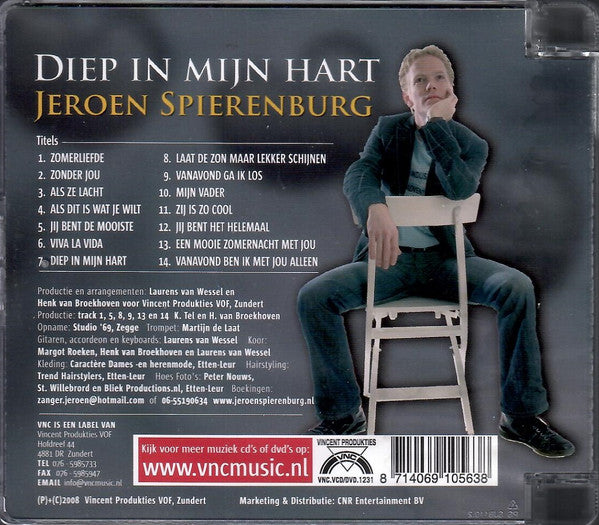 Jeroen Spierenburg : Diep In Mijn Hart (CD, Album)