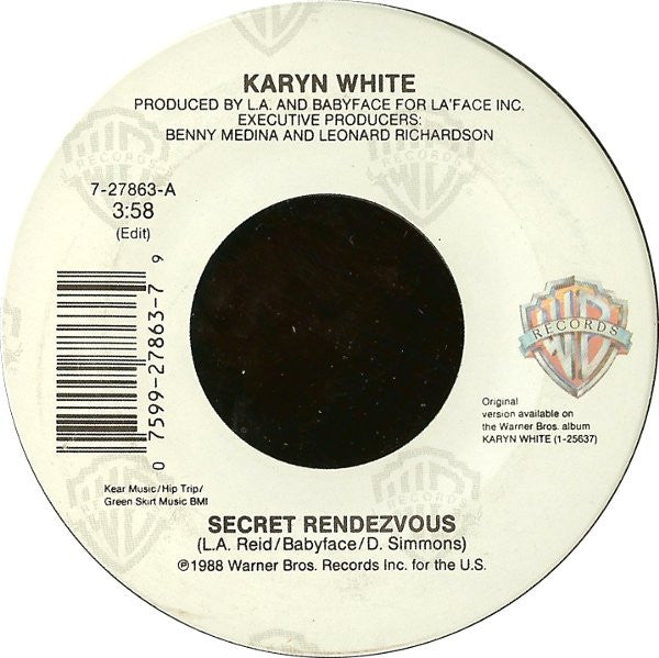 Karyn White : Secret Rendezvous (7")