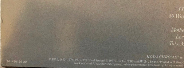 Paul Simon : Greatest Hits, Etc. (LP, Comp, RE)