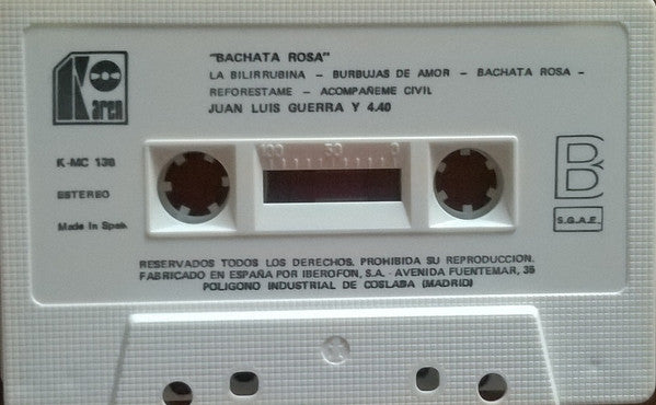 Juan Luis Guerra 4.40 : Bachata Rosa (Cass, Album)