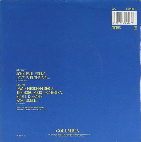 John Paul Young : Love Is In The Air (Ballroom Mix) (7")