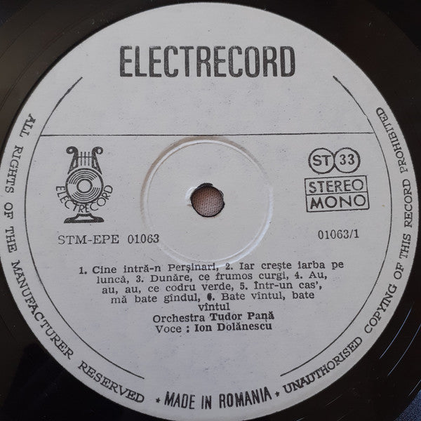 Ion Dolănescu : Cine Intră În Perșinari (LP, Album, Mono, Whi)