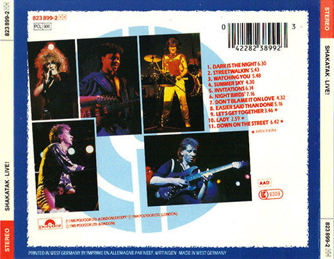 Shakatak : Live! (CD, Album)