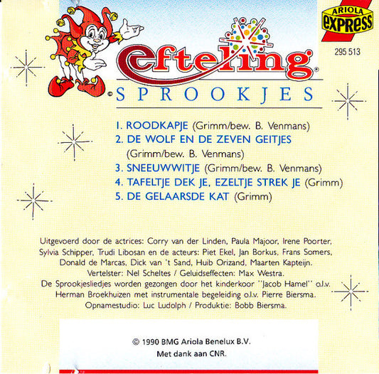 Various : Efteling Sprookjes - Deel 1 (CD, Album)