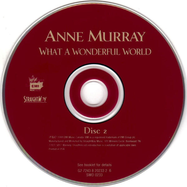 Anne Murray : What A Wonderful World - 26 Inspirational Classics (2xCD, Album)