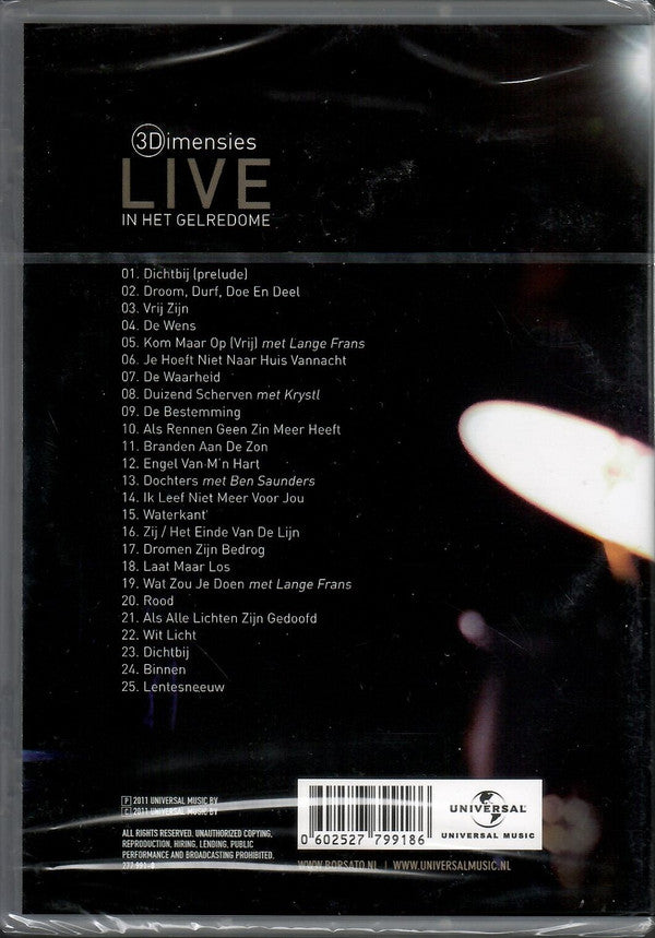 Marco Borsato : Dromen Durven Delen - Live- 3Dimensies (DVD)