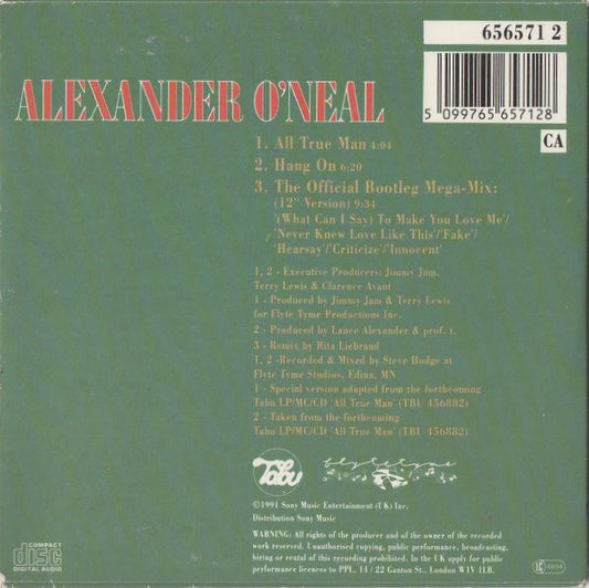 Alexander O'Neal : All True Man (CD, Single)