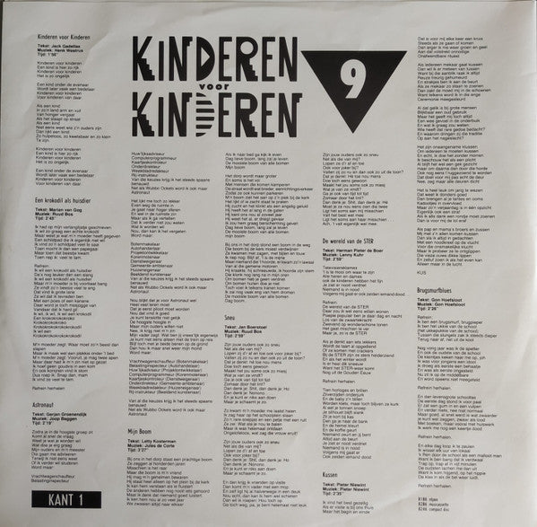 Kinderen Voor Kinderen : Kinderen Voor Kinderen 9 (LP, Album)