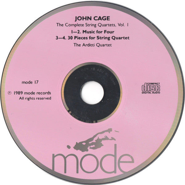 John Cage - Arditti Quartet : The Complete String Quartets Vol. I (CD, Album, PDO)