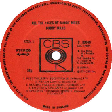 Buddy Miles : All The Faces Of Buddy Miles (LP)