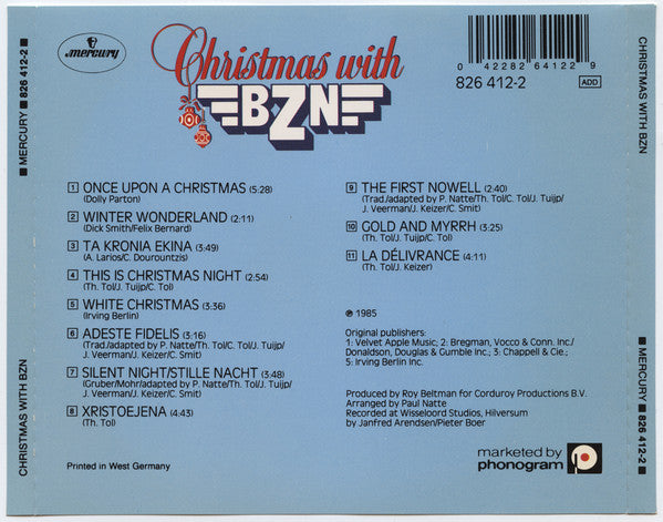 BZN : Christmas With BZN (CD, Album, RE)