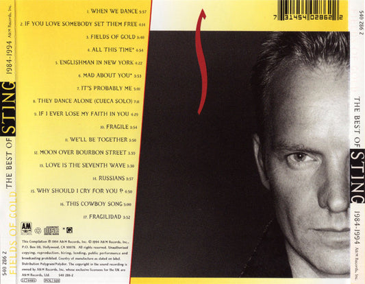 Sting : Fields Of Gold: The Best Of Sting 1984 - 1994 (CD, Comp, RM)