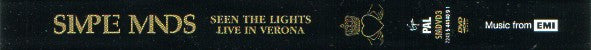 Simple Minds : Seen The Lights Live In Verona (DVD-V, RM, PAL)